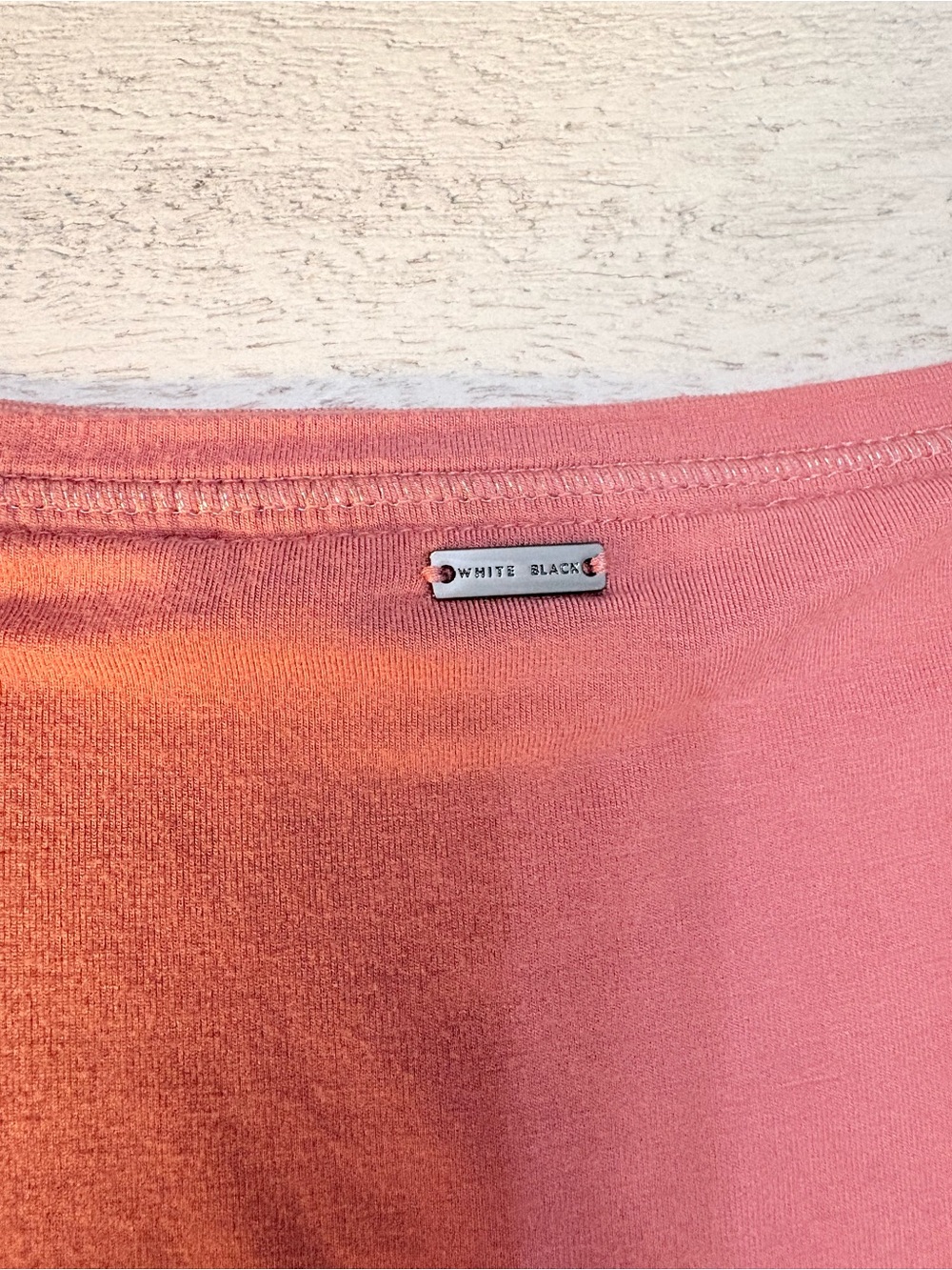 White House Black Market Coral Pink Short Sleeve Tee - Picture 3 of 6